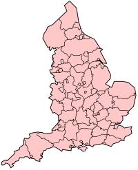 Metropolitan and non-metropolitan counties of England